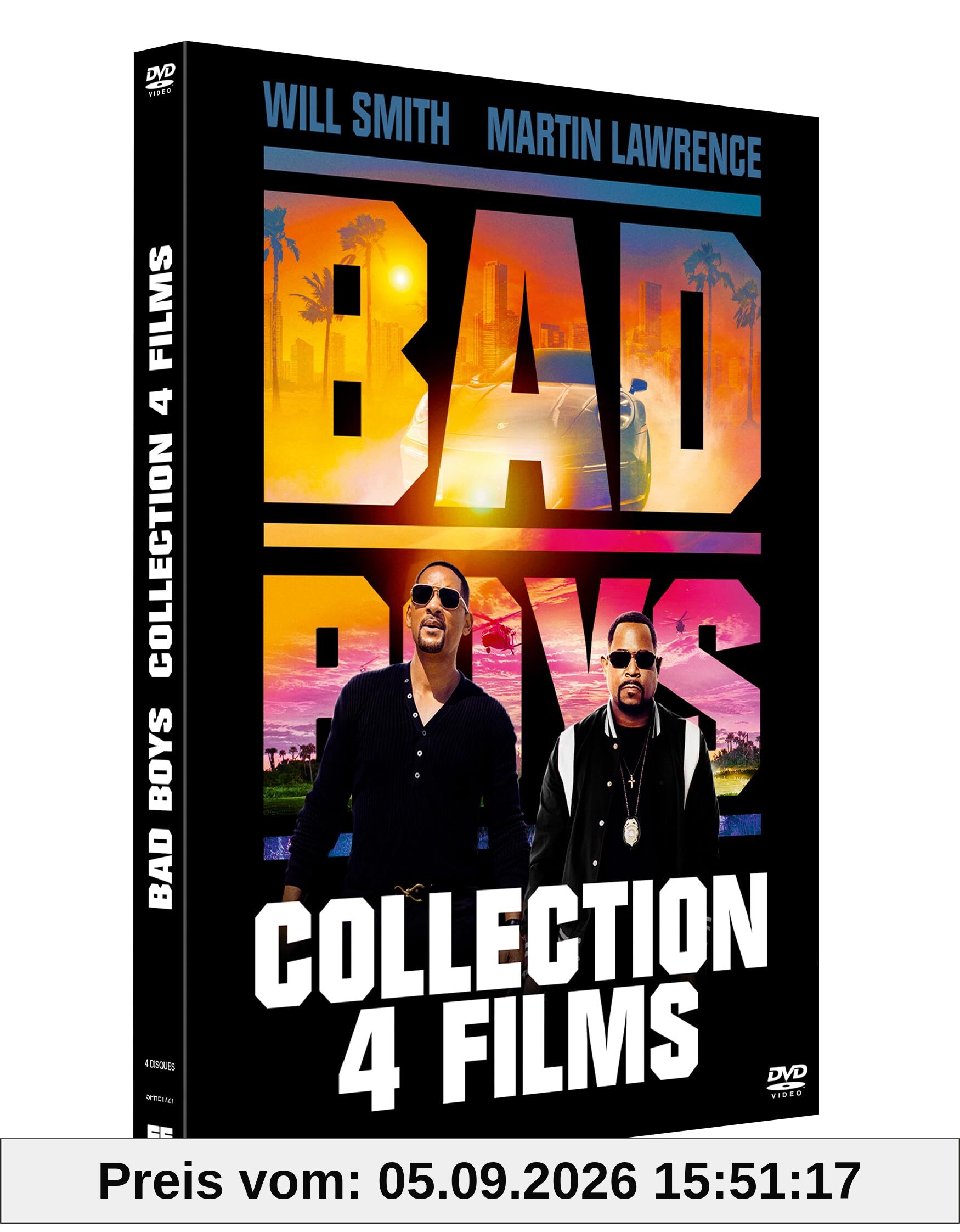 Bad boys - collection 4 films : bad boys + bad boys II + bad boys for life + bad boys : ride or die [FR Import]