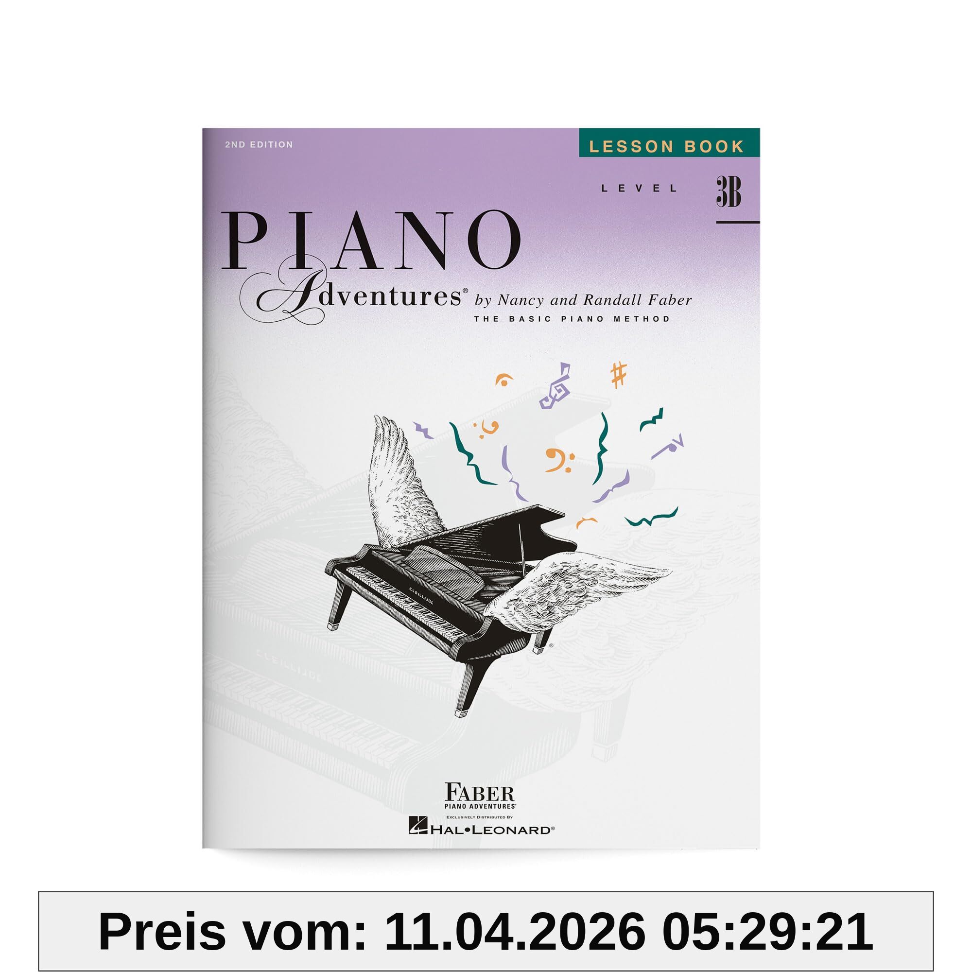 Piano Adventures Lesson Book Level 3B Piano Book: Noten, Lehrmaterial für Klavier: Lesson Book-- Level 3B: A Basic Piano Method