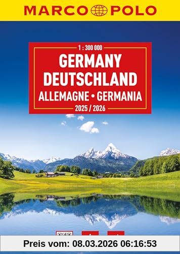 unbekannt Marco Polo Reiseatlas 2025/2026 Deutschland 1, 300.000, Mit Europa 1 , 4, 5 Mio.