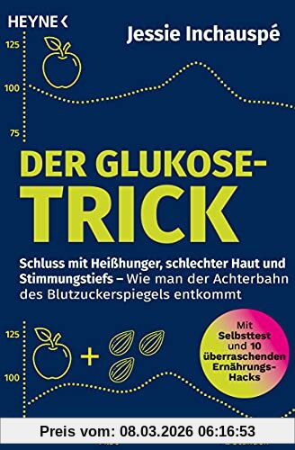 Jessie Inchauspé Der Glukose-Trick, Schluss Mit Heißhunger, Schlechter Haut Und Stimmungstiefs – Wie Man Der Achterbahn Des Blutzuckerspiegels Entkommt - Mit