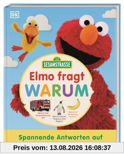 Sesamstraße Elmo fragt warum: Spannende Antworten auf neugierige Kinderfragen. Ein allererstes Kindergarten-Lexikon für neugierige Fans. Für Kinder ab 4 Jahren