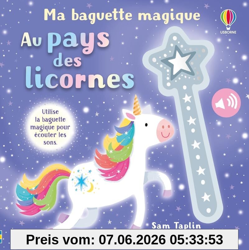 Au pays des licornes : utilise la baguette magique pour écouter les sons