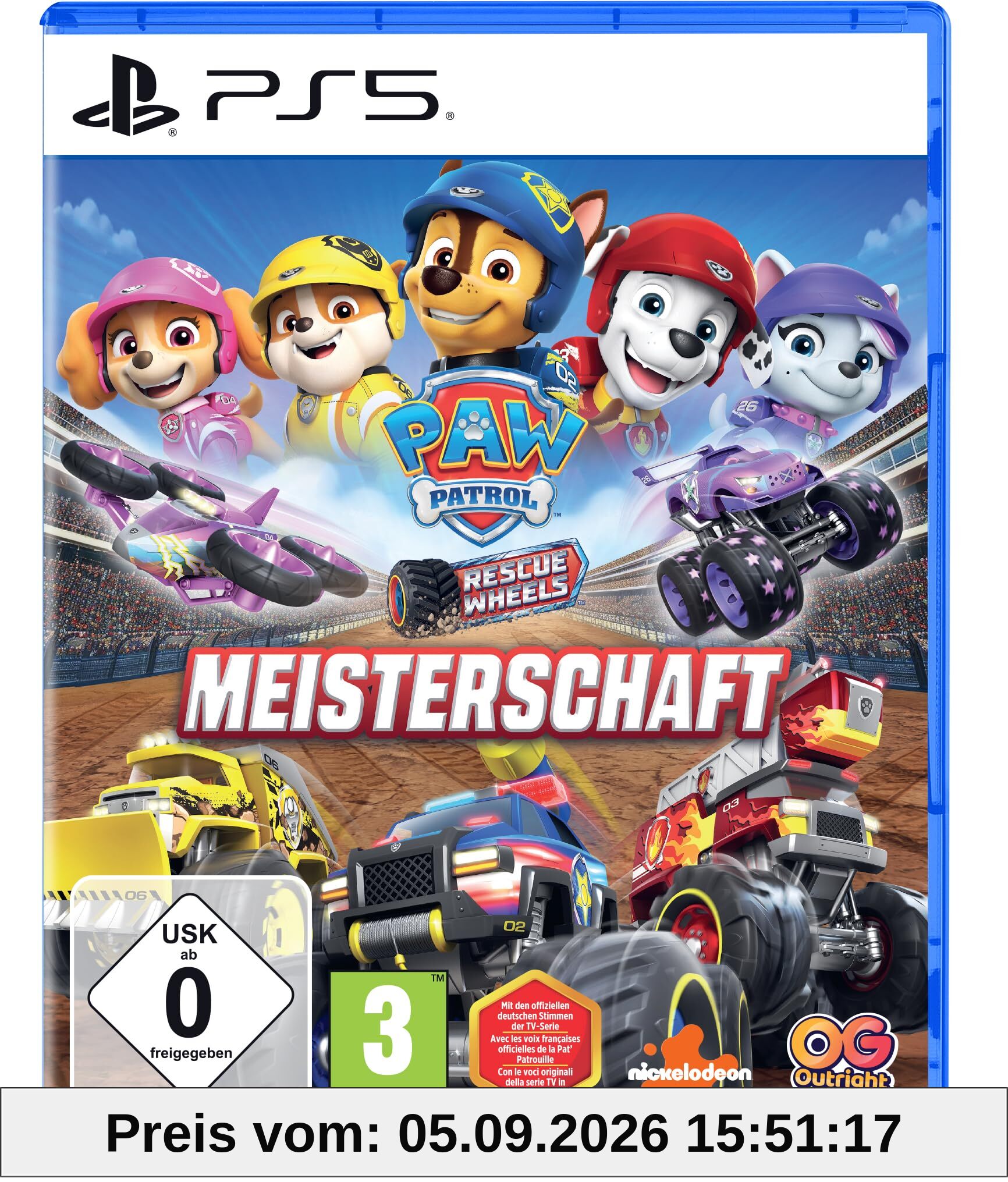 PAW Patrol Rescue Wheels: Meisterschaft [PS5]