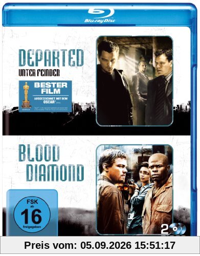 Departed - Unter Feinden & Blood Diamond (2 Discs) [Blu-ray]