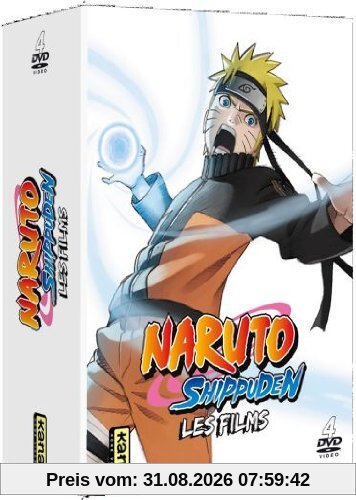 Coffret naruto shippuden, les films : un funeste présage ; les liens ; la flamme de la volonté ; lost tower [FR Import]