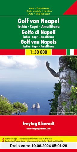 Freytag Berndt Autokarten, Golf von Neapel - Ischia - Capri - Amalfitana, Maßstab 1:50 000