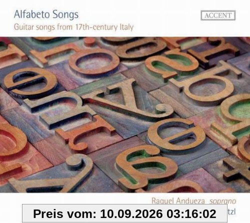 Alfabeto Songs - Guitar Songs from 17th-century Italy