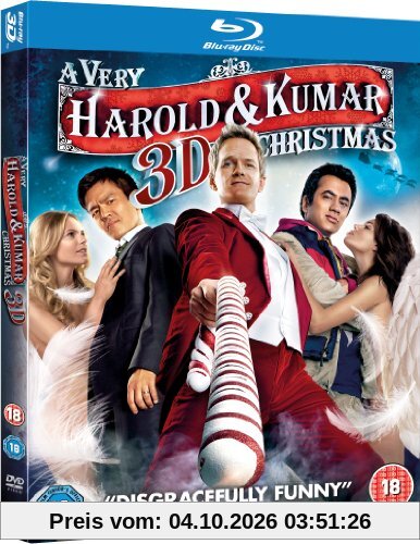 A Very Harold & Kumar 3D Christmas (Blu-ray 3D + Blu-ray + UV Copy) [2011] [Region Free]