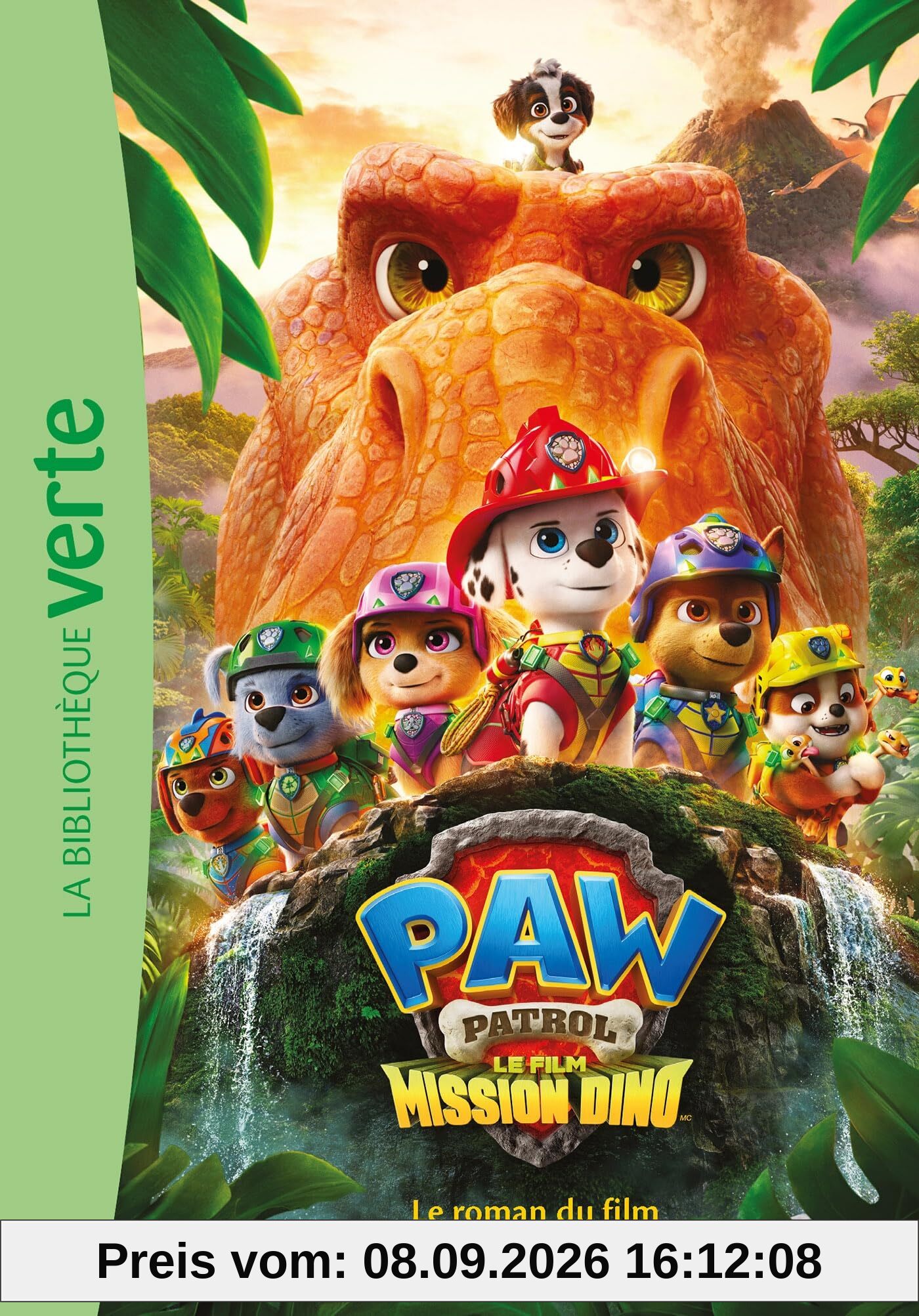 Paw Patrol, le film Mission dino : le roman du film