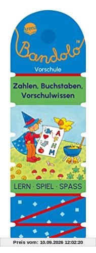 Bandolo. Zahlen, Buchstaben, Vorschulwissen: Lernspiel mit Lösungskontrolle für Kinder ab 5 Jahren
