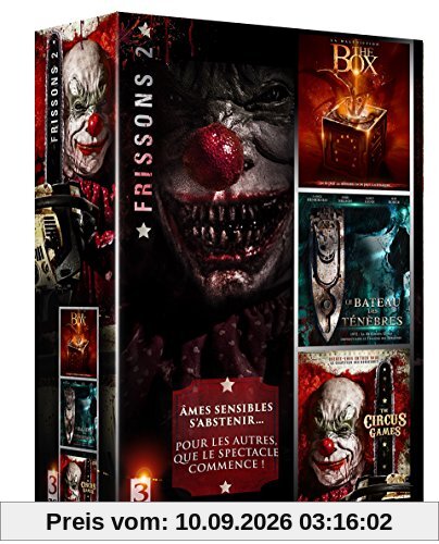 COFFRET FRISSONS N°2: THE CIRCUS GAMES + THE BOX + LE BATEAU DES TENEBRES
