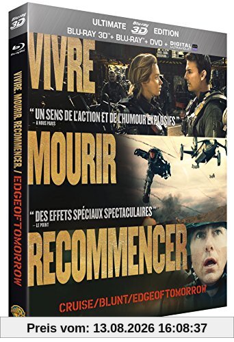 Edge of Tomorrow [Blu-ray Ultimate Edition + Blu-ray 3D + Blu-ray + DVD + Digital Copy, IMPORT]