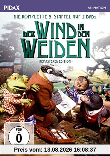 Der Wind in den Weiden, Staffel 5 - Remastered Edition (The Wind in the Willows) / Die komplette 5. Staffel nach dem Buchklassiker von Kenneth Grahame (Pidax Animation) [2 DVDs]