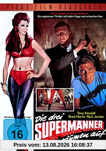 Die drei Supermänner räumen auf / Kultfilm mit den Kommissar X-Stars Brad Harris und Tony Kendall (Pidax Film-Klassiker)
