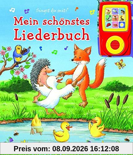 Mein schönstes Liederbuch - Pappbilderbuch und abnehmbarer Musikspieler - Liederbuch mit 15 beliebten Kinderliedern