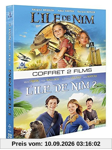 Coffret l'île de nim : l'île de nim ; l'île de nim 2 [FR Import]