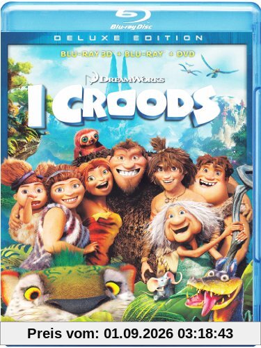 I Croods (2D+3D+DVD) [Blu-ray] [IT Import]
