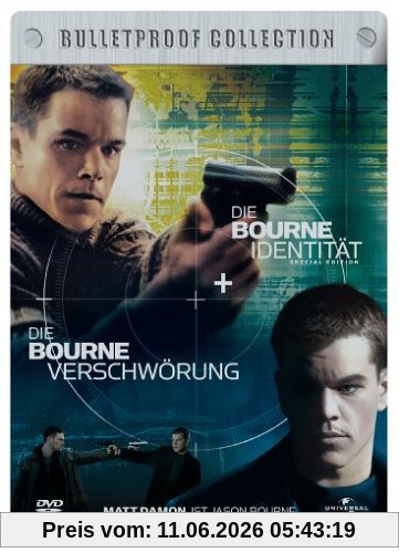 Die Bourne Identität + Die Bourne Verschwörung (Bulletproof Collection, 2 DVDs im Steelbook)