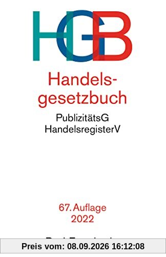 Handelsgesetzbuch: mit Einführungsgesetz, Publizitätsgesetz und Handelsregisterordnung (Beck-Texte im dtv)