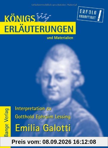 Königs Erläuterungen und Materialien, Bd.16, Emilia Galotti