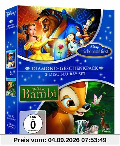 Die Schöne und das Biest / Bambi - Diamond-Geschenkpack [Blu-ray]