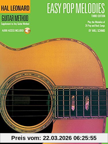 Hal Leonard Publishing Corporation Hal Leonard Guitar Method, Easy Pop Melodies - Third Edition (Book/Online Audio)