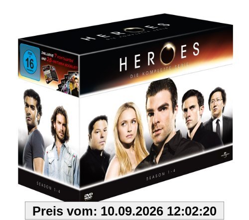 Heroes: Die komplette Serie - Season 1-4 [23 DVDs]