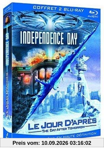 Le jour d'après + Independence Day - Coffret Roland Emmerich 2 Blu-Ray [Blu-ray] [FR IMPORT]
