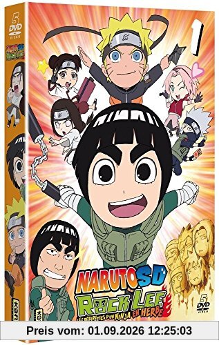 Coffret naruto sd rock lee : les péripéties d'un ninja en herbe, vol.1 [FR Import]