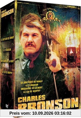 Coffret Charles Bronson 4 DVD : Le Justicier de minuit / Le Flingueur / Le Messager de la mort / La Loi de Murphy [FR Import]