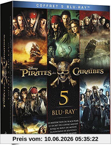 Coffret pirates des caraïbes 1 à 5 [Blu-ray] [FR Import]