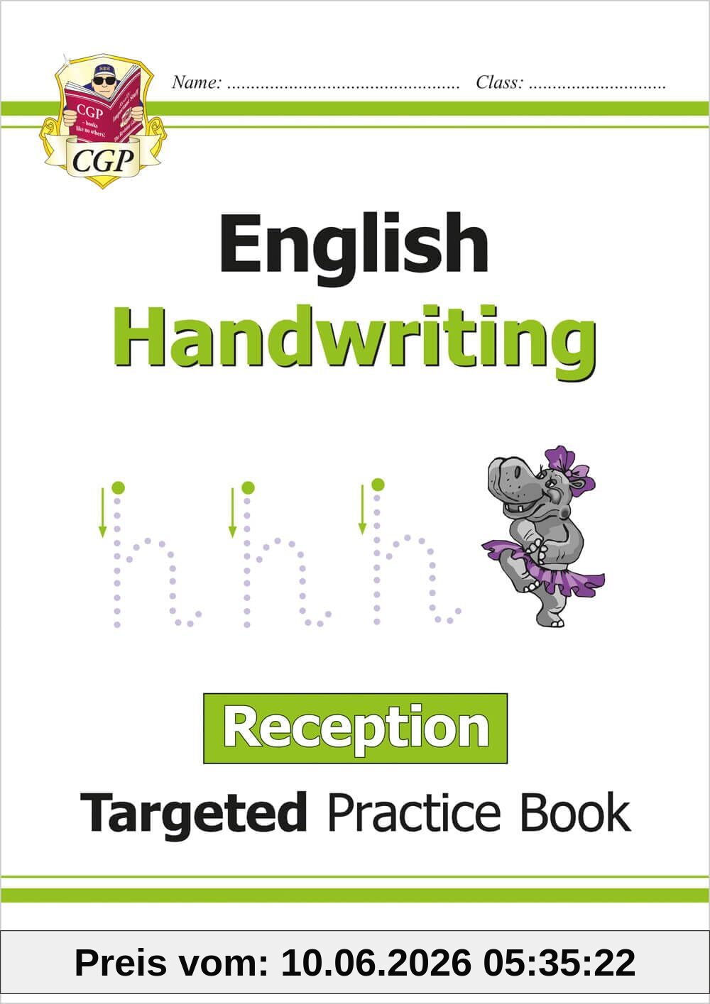 Reception English Handwriting Targeted Practice Book