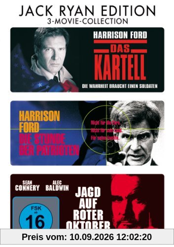 Das Kartell / Die Stunde der Patrioten / Jagd auf Roter Oktober [3 DVDs]