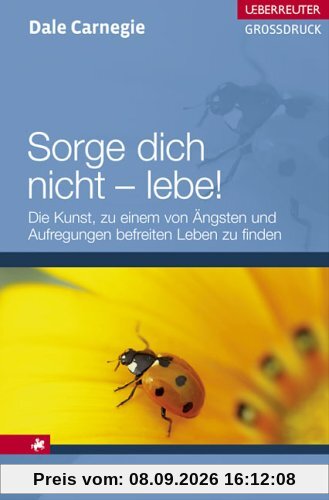 Sorge dich nicht - lebe! Großdruck: Die Kunst, zu einem von Ängsten und Aufregungen befreiten Leben zu finden