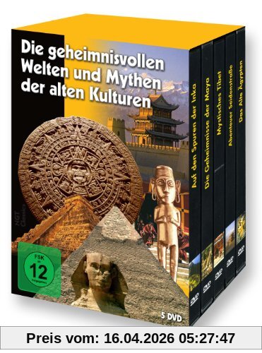 Die geheimnisvollen Welten und Mythen der alten Kulturen (Maya - Inka - Ägypten - Tibet - Seidenstraße) - 5 DVD Box