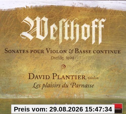 David Plantier Sonaten Für Violine & B. C. (169