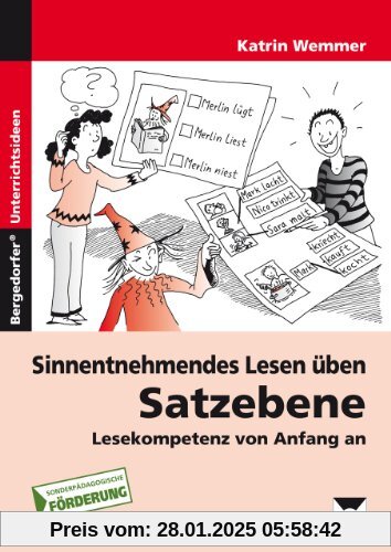 Sinnentnehmendes Lesen üben: Satzebene: Lesekompetenz von Anfang an. 2. - 4. Klasse Förderschule