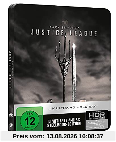 Zack Snyder’s Justice League - limited Steelbook [4k UHD +Blu-ray]