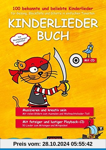 Kinderliederbuch für Gesang, Blockflöte und Gitarre in einfachen Tonarten