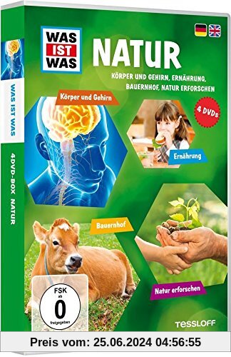 Was ist Was: Natur - Körper und Gehirn, Ernährung, Bauernhof, Natur erforschen [4 DVDs]