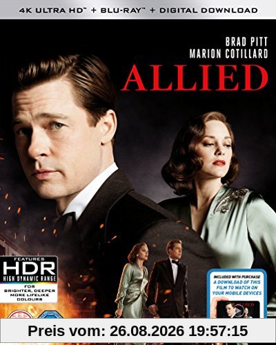Allied (4K UHD Blu-ray + Blu-ray + Digital Download) [2016]
