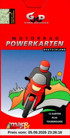 Motorrad Powerkarten Deutschland, 12 Blätter
