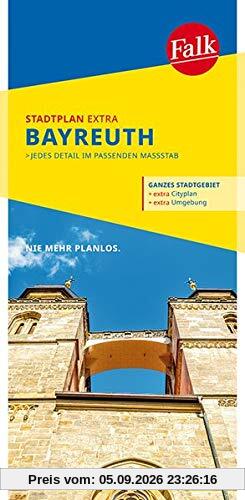 Falk Stadtplan Extra Standardfaltung Bayreuth mit Ortsteilen von Bindlach: Eckersdorf 1:15 000 (Falk Stadtplan Extra Standardfaltung - Deutschland)