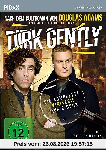 Dirk Gently / Die komplette Miniserie nach dem Kultroman von Douglas Adams („Per Anhalter durch die Galaxis“) (Pidax Serien-Klassiker) [2 DVDs]