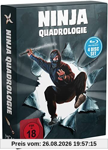 Ninja Quadrologie 1-4 Deluxe-Edition (4 Blu-ray-Digipak im Schuber+32-seitiges Booklet)