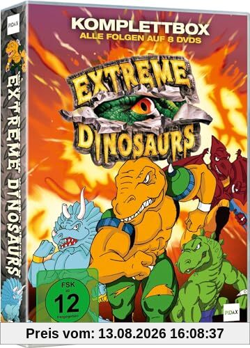 Extreme Dinosaurs - Die Komplettbox: Vollständige 52-teilige 90er Zeichentrickserie - Dinosaurier Action Serie (Pidax Animation) [8DVDs]