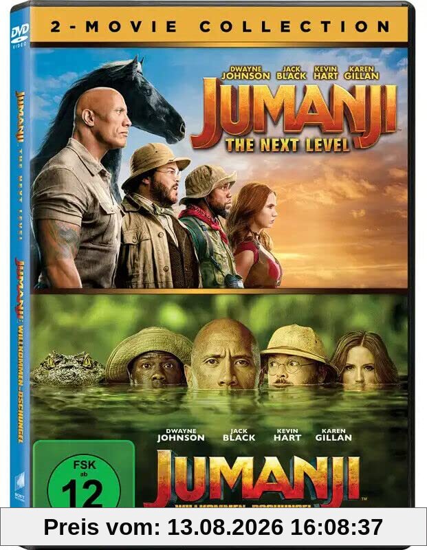 Jumanji: The Next Level / Jumanji: Willkommen im Dschungel (2-Movie-Collection) - DVD
