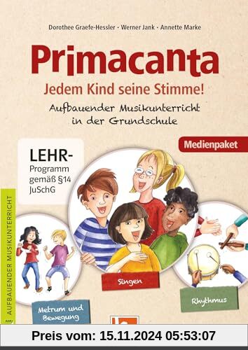 Primacanta. Medienpaket (Audio-CDs und DVD-ROM): Aufbauende Musikpraxis in der Grundschule