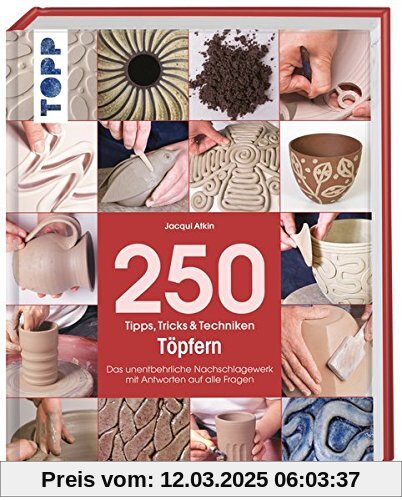 250 Tipps, Tricks und Techniken - Töpfern: Das unentbehrliche Nachschlagewerk mit Antworten auf alle Fragen (Tipps, Tric