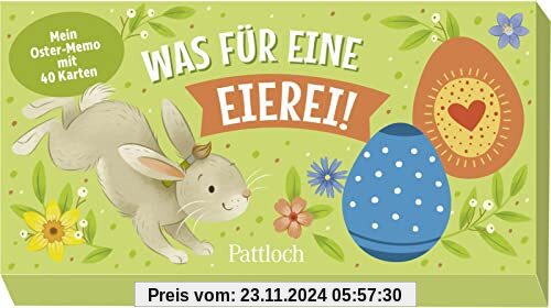 Was für eine Eierei!: Mein Oster-Memo mit 40 Karten | Memo-Spiel in Eierform | Spielspaß für die ganze Familie und ideal